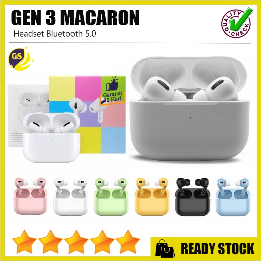 Macaron Original Air 3 Pro InPods I13 Bluetooth Earphone Wireless Headphones MB-555