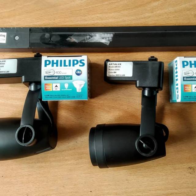 Jual Promo Track Light Lampu Rel Cafe Artalux Hi Grade Ar Original Led Philips Indonesia