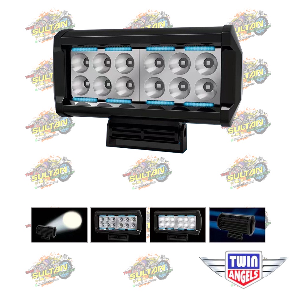 LAMPU TEMBAK SOROT LED 12 MATA T-5506 TWIN ANGELS