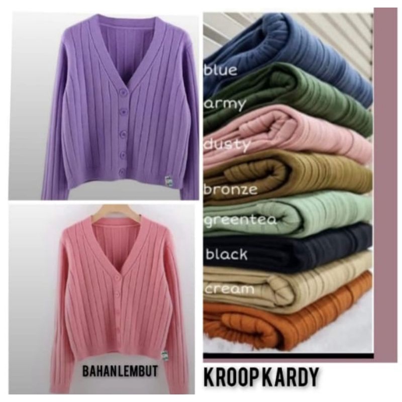 Crop Kardi Rajut Knit Halus No.17/14/3