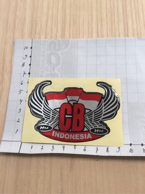 STIKER TIMBUL EMBLEM HONDA CB CLUB INDONESIA