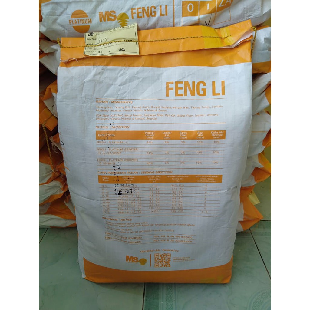 Feng Li 1 berat 10 kg / 1 karung