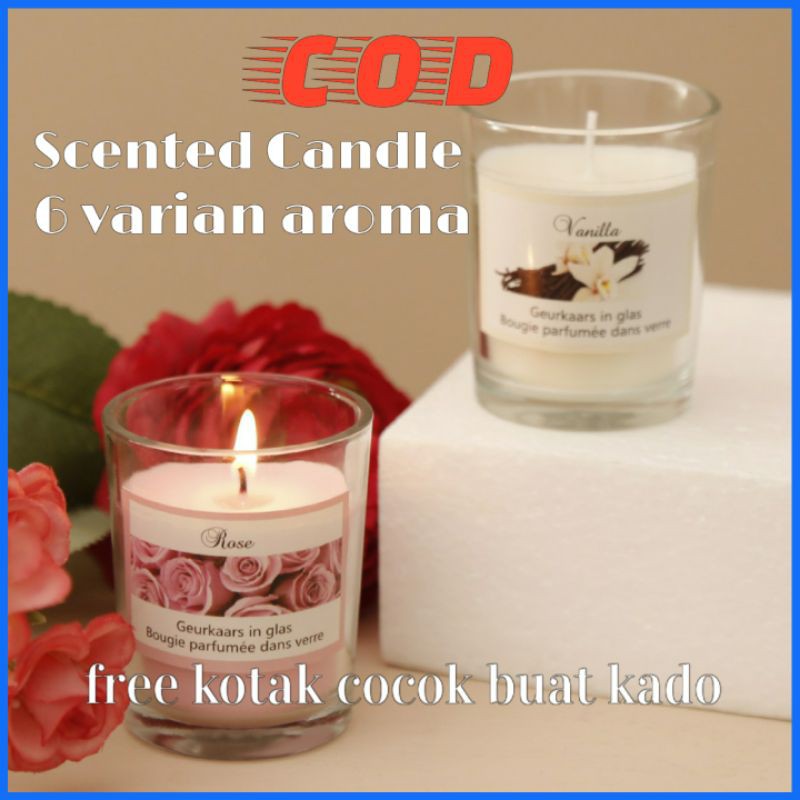 SCENTED CANDLE LILIN AROMATHERAPY  LILIN  AROMA IMPORT LILIN  