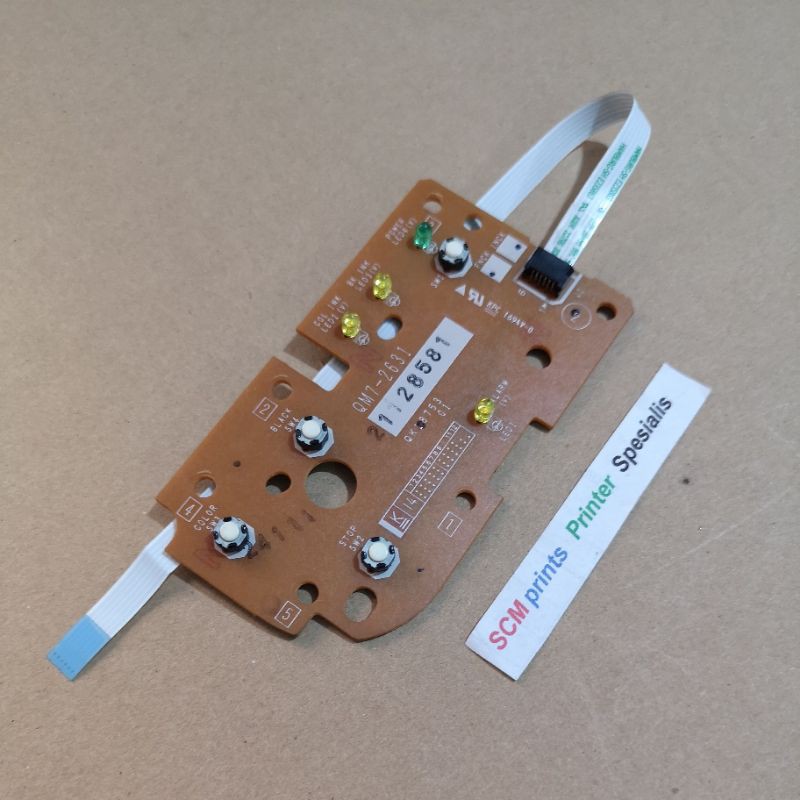 Kabel Panel Printer 6pin 22 cm Searah Canon MP237 PCB LED Panel ON OFF Board QM7-2631 Canon Printer