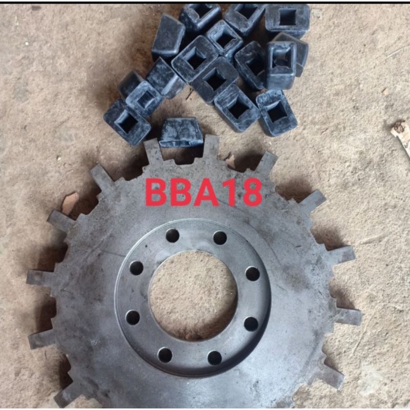 Spider + Karet Untuk Gearbox MA142 - Gearbox Marine Gigi Matahari + Karet MA 142