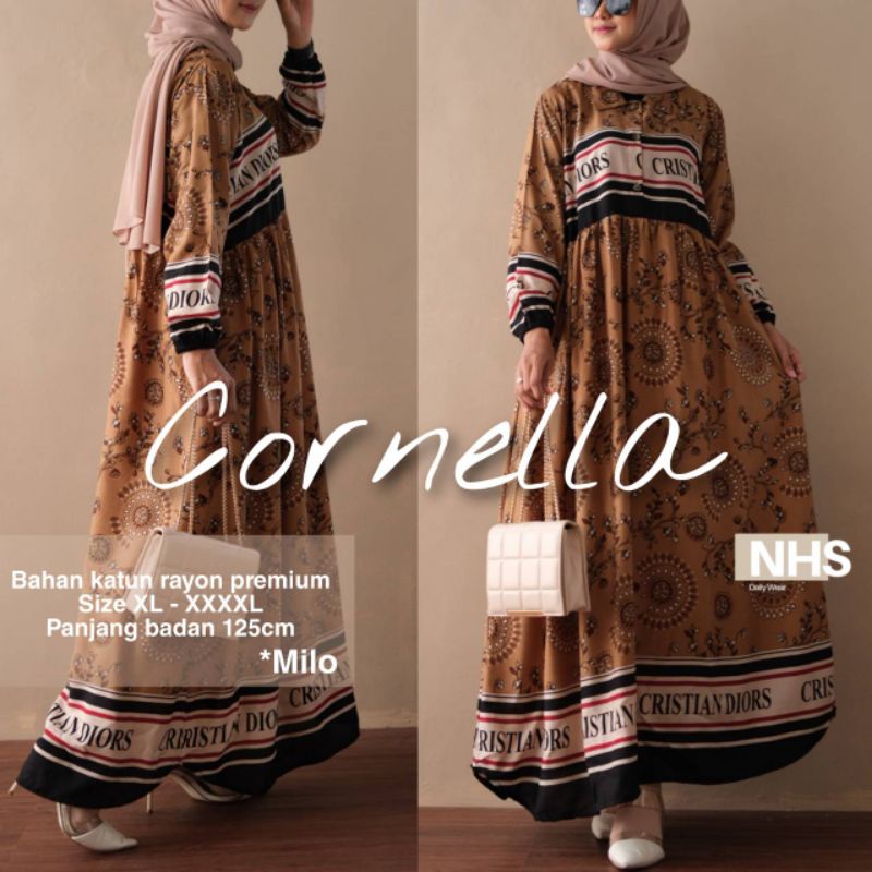 Cornella#2 Gamis Midi Jumbo XL XXL XXXL XXXL Ld 110 120 130 140