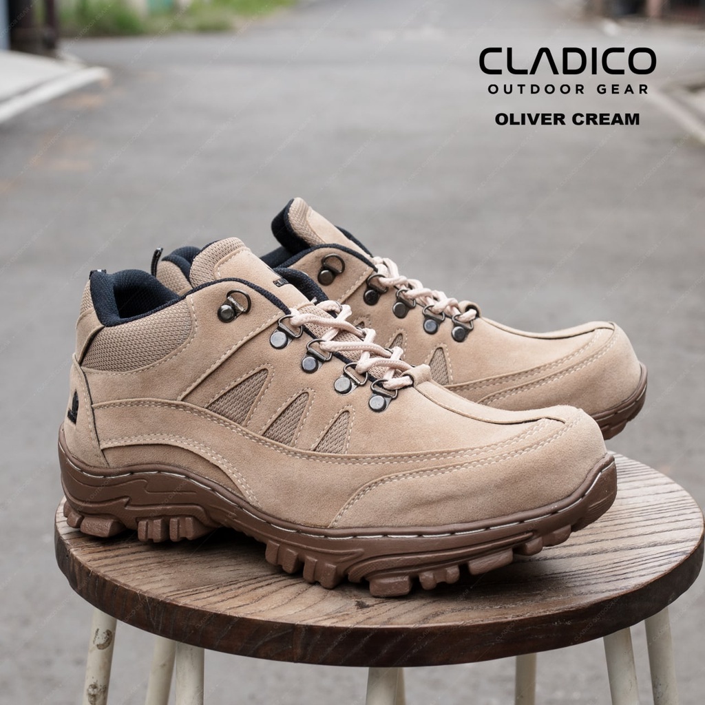 OLIVER Sepatu Cladico Safety Ujung Besi Suede High Quality Boot Pendek Kerja Lapangan Outdoor Proyek Berkendara Sefty Shoes Cowok