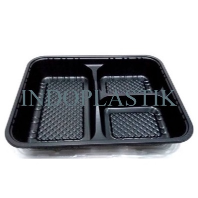 Box Bento Sekat 3/ Tray Bento / Tray Makanan / Sekat 3