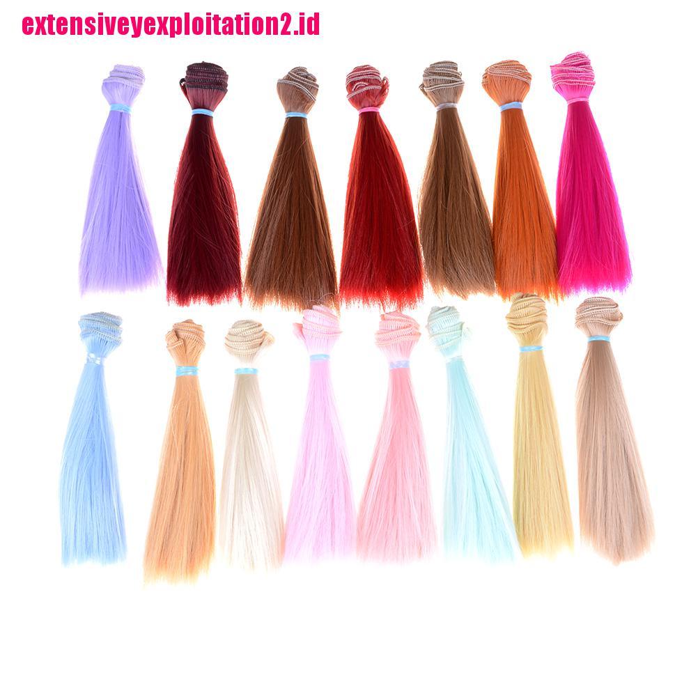 &lt; E2id &amp; &gt; 1pc Wig / Rambut Palsu Boneka bjd Ketebalan 15cm Panjang 1 / 3 / 1 / 4