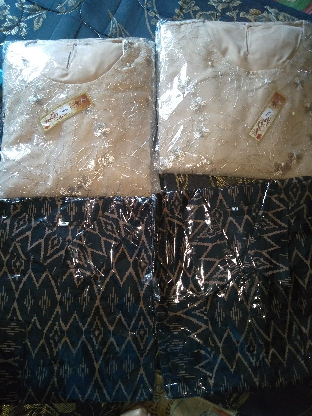 Promo Termurah Ada Anak. Batik Kebaya Couple Qeona Brocade Free Selendang