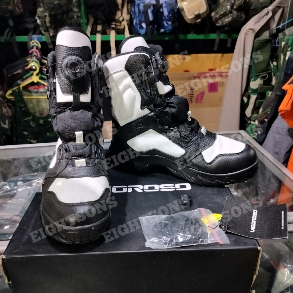 SEPATU PROVOST POLISI MILITER PM ASLI JATAH TNI TALI PUTAR VIGOROSO SEPATU TALI PUTAR ORI  VIGOROSO 