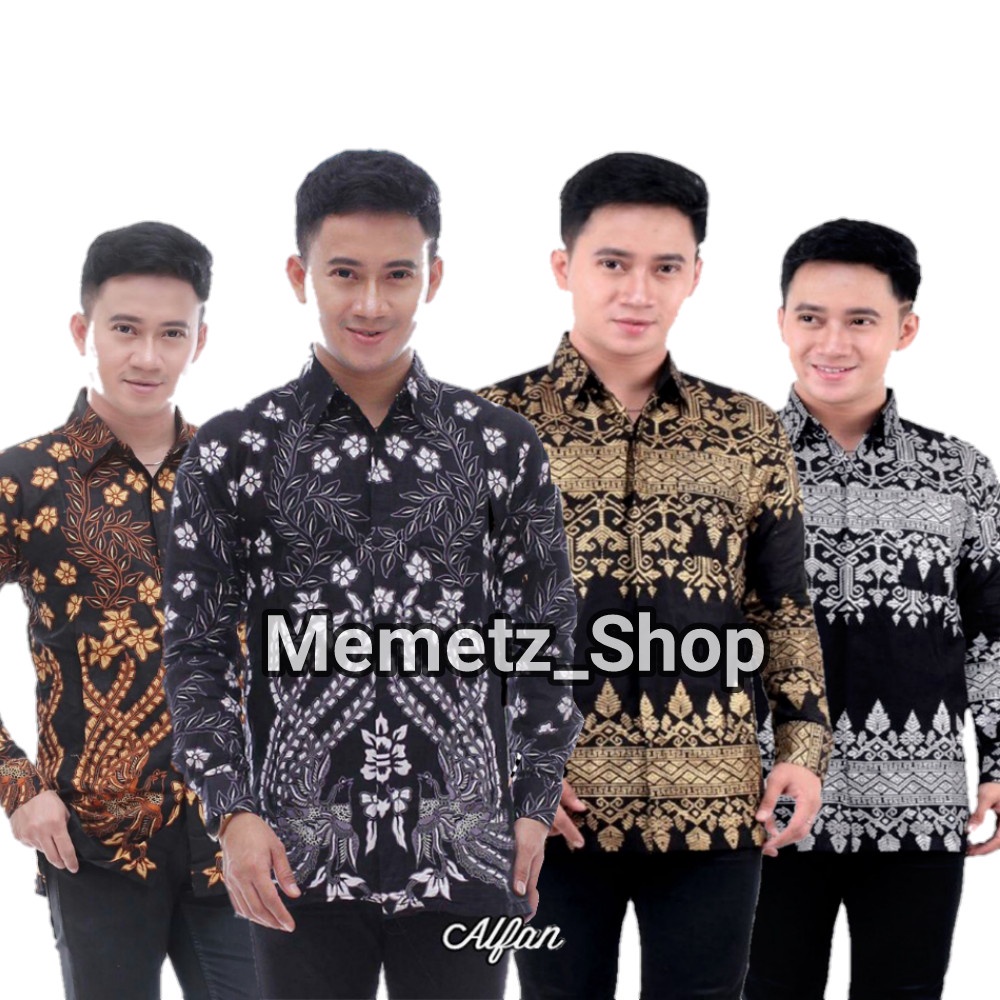 NEW ARRIVAL BAJU BATIK PRIA LENGAN PANJANG BORDIR SOGAN HRB026 BATIKAF NOTOARTO BATIK