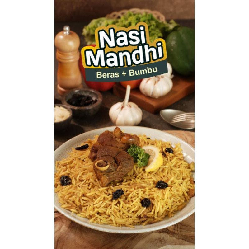

Nasi Instan Si Rajab 350 gram Nasi Kebuli Nasi Briyani Nasi Mandhi Beras Basmati + Bumbu