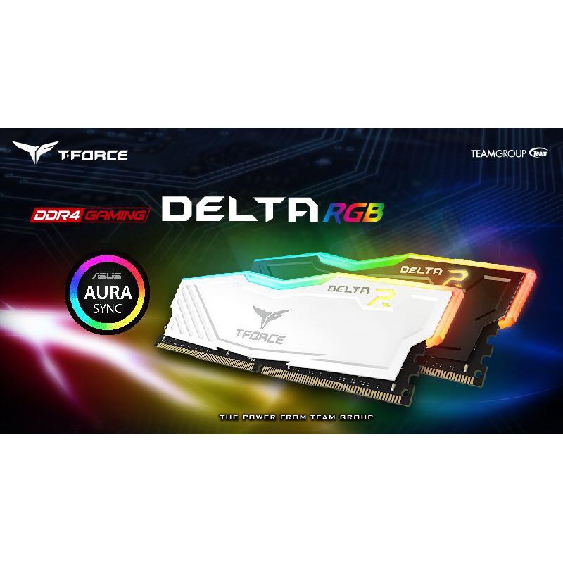 TEAM T-Force Delta RGB (2X8) PC-3200 16GB DDR4 kit 3200MHz