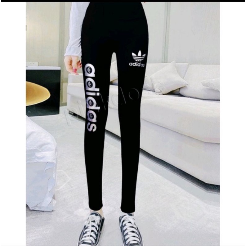 LEGGING MOTIF ADIDAS | LEGGING IMPORT | LEGGINGS | LEGGING TEBAL | LEGGING HIGHWAIST