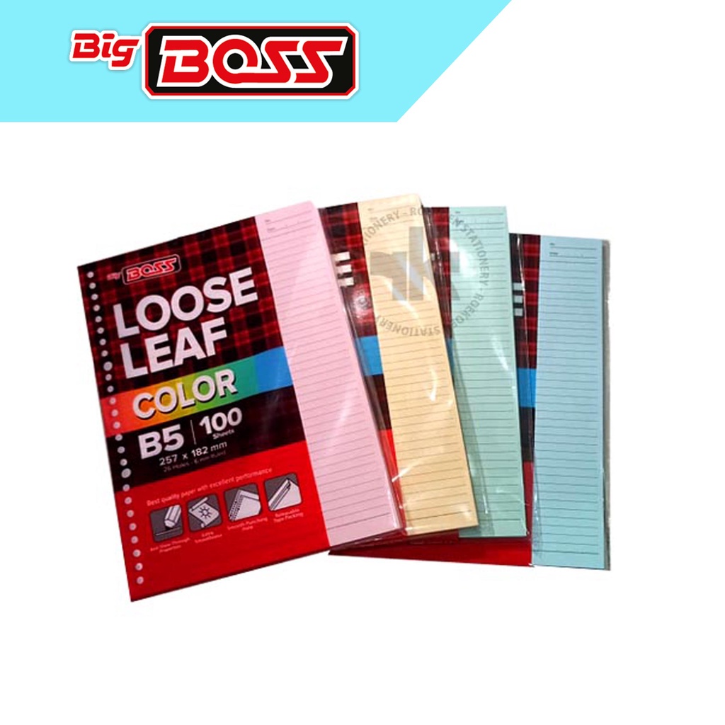 

Big Boss Loose Leaf B5 Garis v100