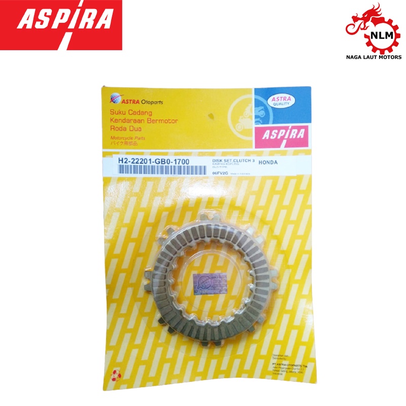 ASPIRA Kampas Kopling Set Plat Kopling Motor Bebek Tipe Lama GB 0