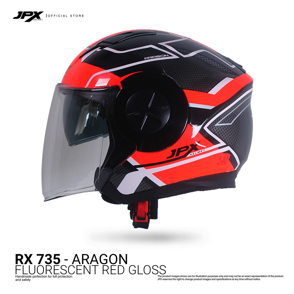 Helm Half Face JPX X735R Aragon