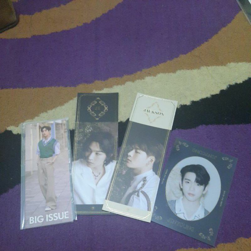 

GOT7 JB Jackson jinyoung Mark Bookmark Miror card dye