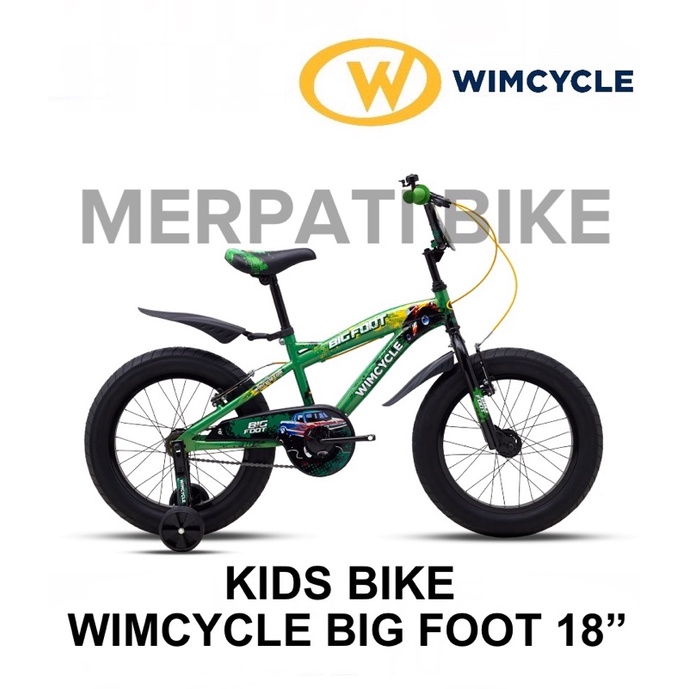 Sepeda Anak BMX 18 WimCycle Big Foot Kids Bike WimCycle Big Foot 18 inch