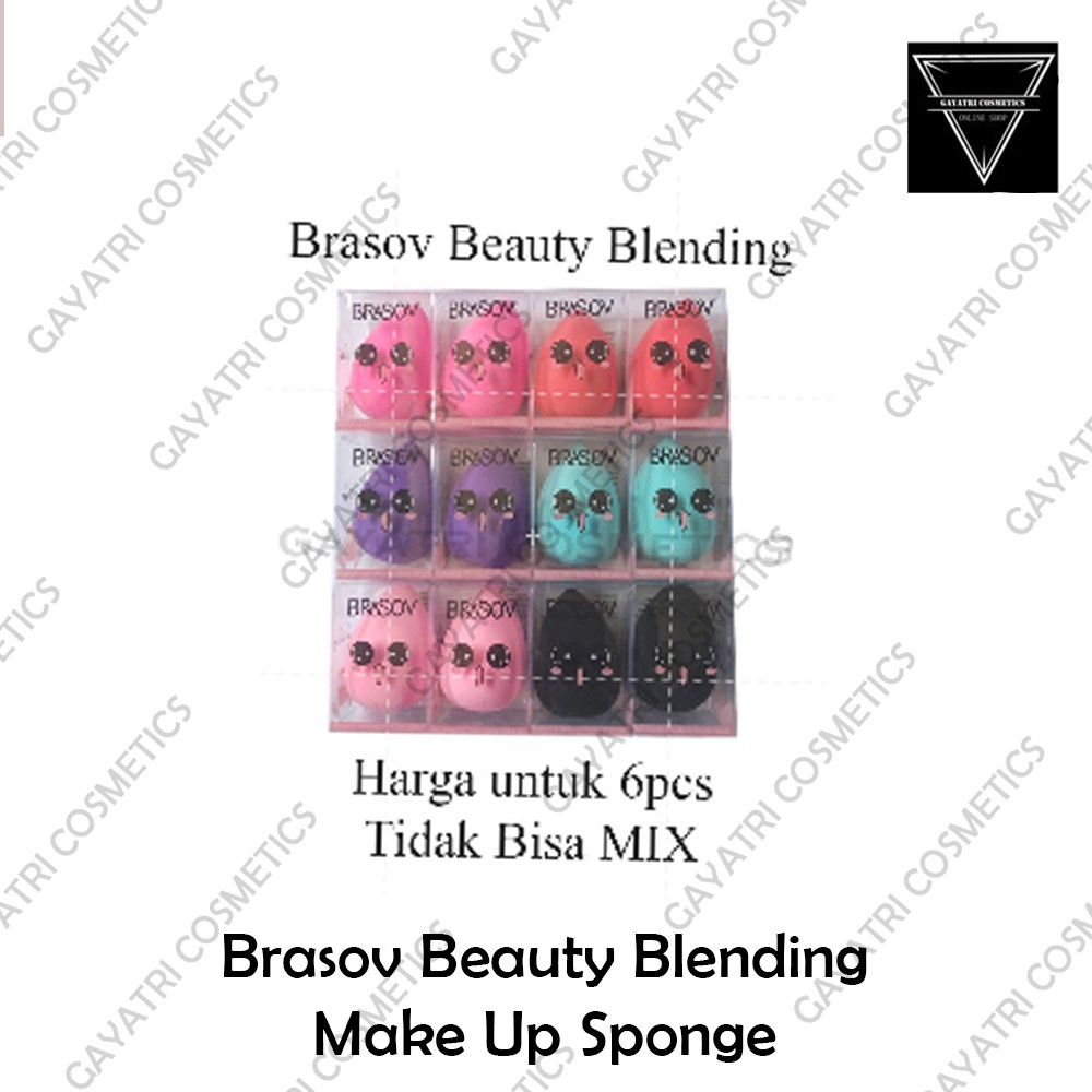 Brasov Beauty Blending Make Up Sponge isi 6 pcs