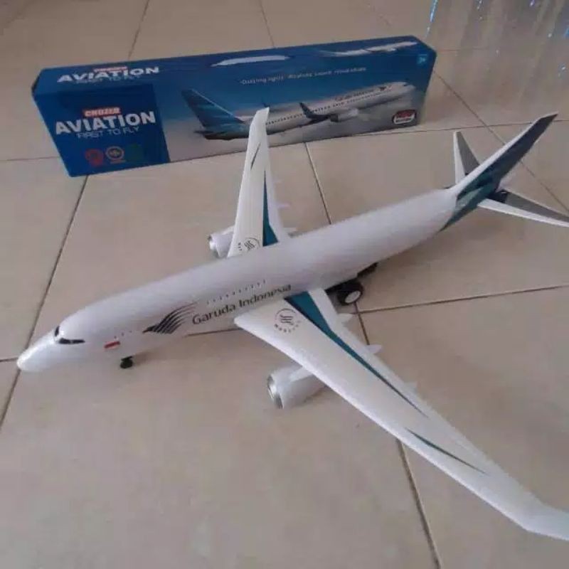 mainan pesawat aviation garuda