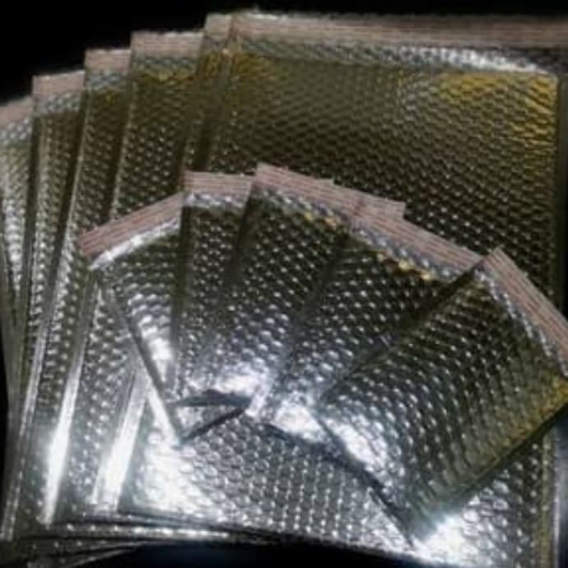 AMPLOP BUBBLE WRAP  10 × 12 lapisan alumunium foil murni