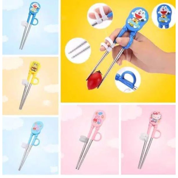 (NCS) (NS) SUMPIT TRAINING KARAKTER LUCU Untuk ANAK BALITA / Training Chopsticks Anak Batita Karakter Premium