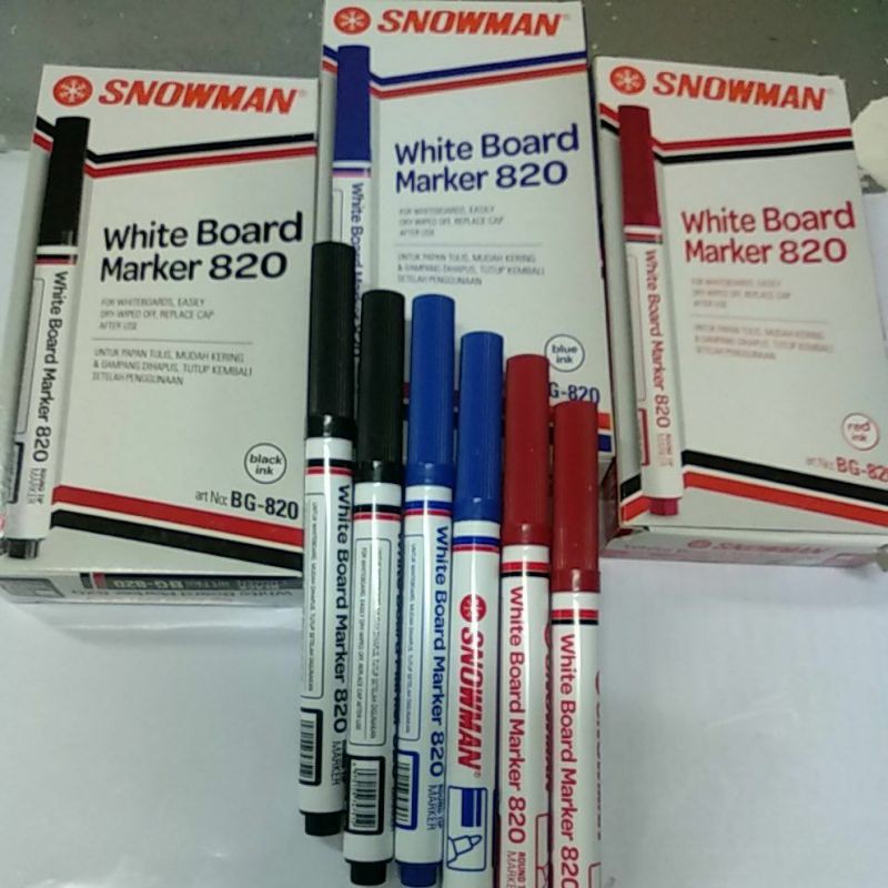 

Spidol Snowman Whiteboard 820 per pcs