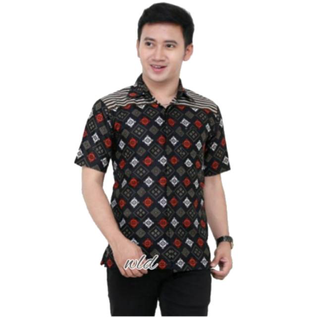 NEW ARRIVAL DISTRO BATIK PRIA BORDIR SOGAN HRB026 BATIKAF NOTOARTO BATIK IPNU-IPPNU HEM PRIA Bel-6