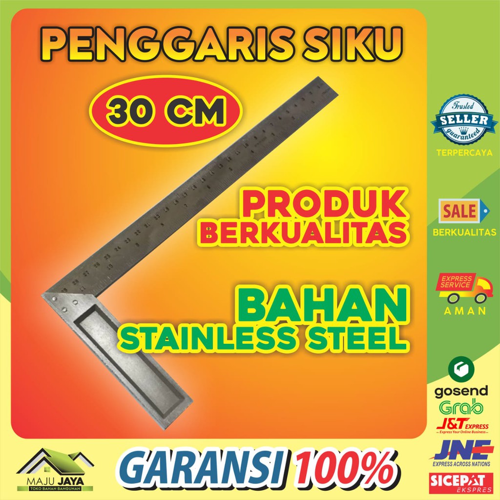 

SIKU PENGGARIS TUKANG 30cm 12 " inch Murah 30 CM