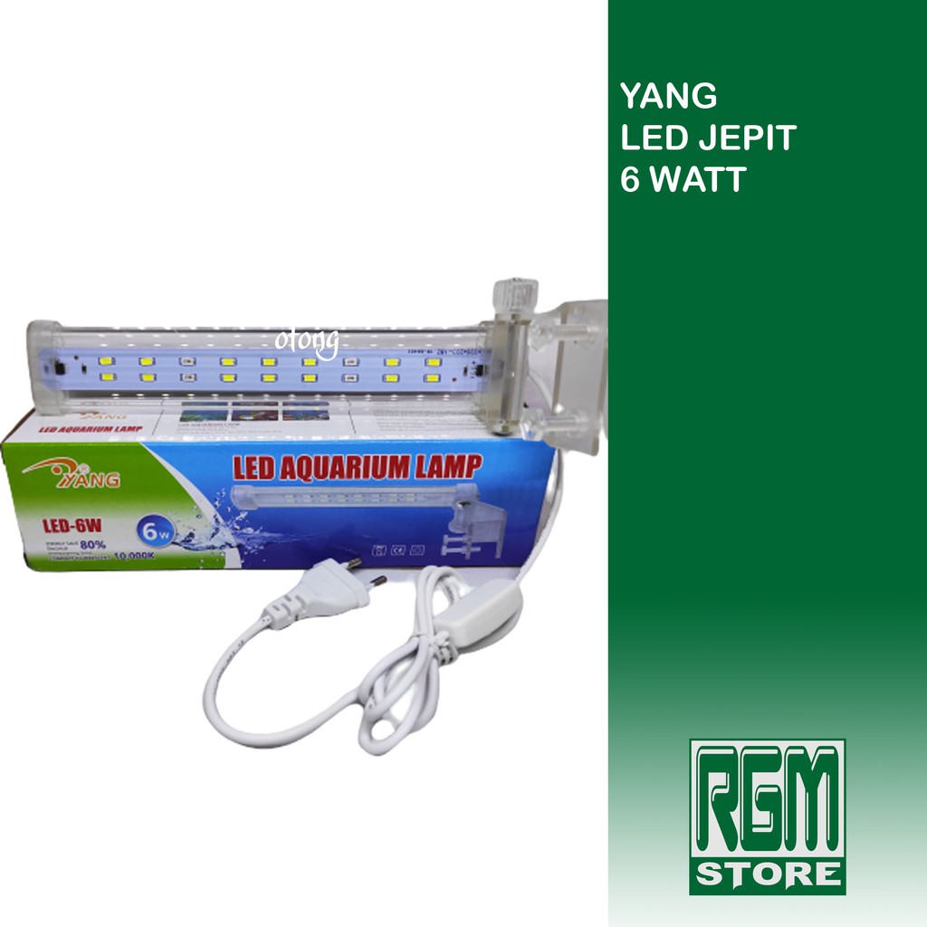 YANG lampu led jepit 6 watt 6w aquarium aquascape