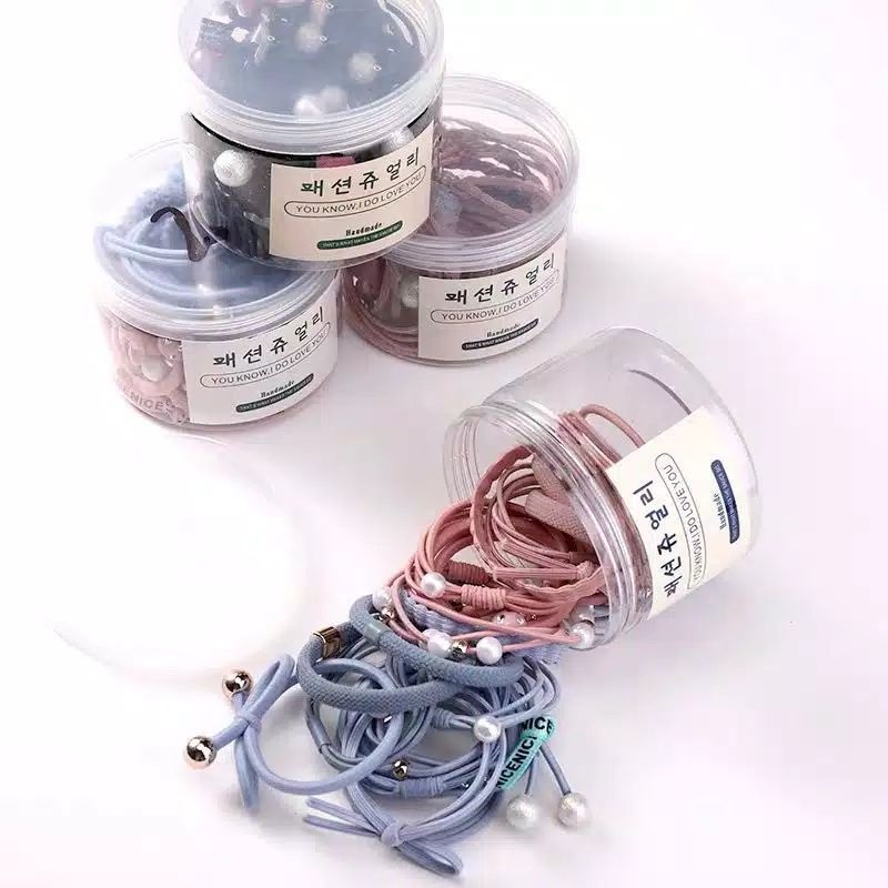 Free BOX Ikat Rambut 12 in 1 Fashion Wanita / Accesories Rambut Import / Ikat Rambut Wanita Korea