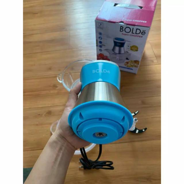 Chopper BOLDE food processor blender - tabung kaca - stainless blade