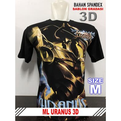 kaos distro game online  mobile legend - ml uranus - kaos pria keren