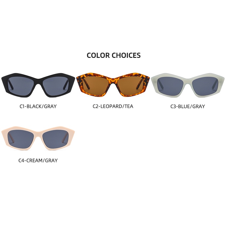 2021 new fashion irregular polygon large frame ins sunglasses