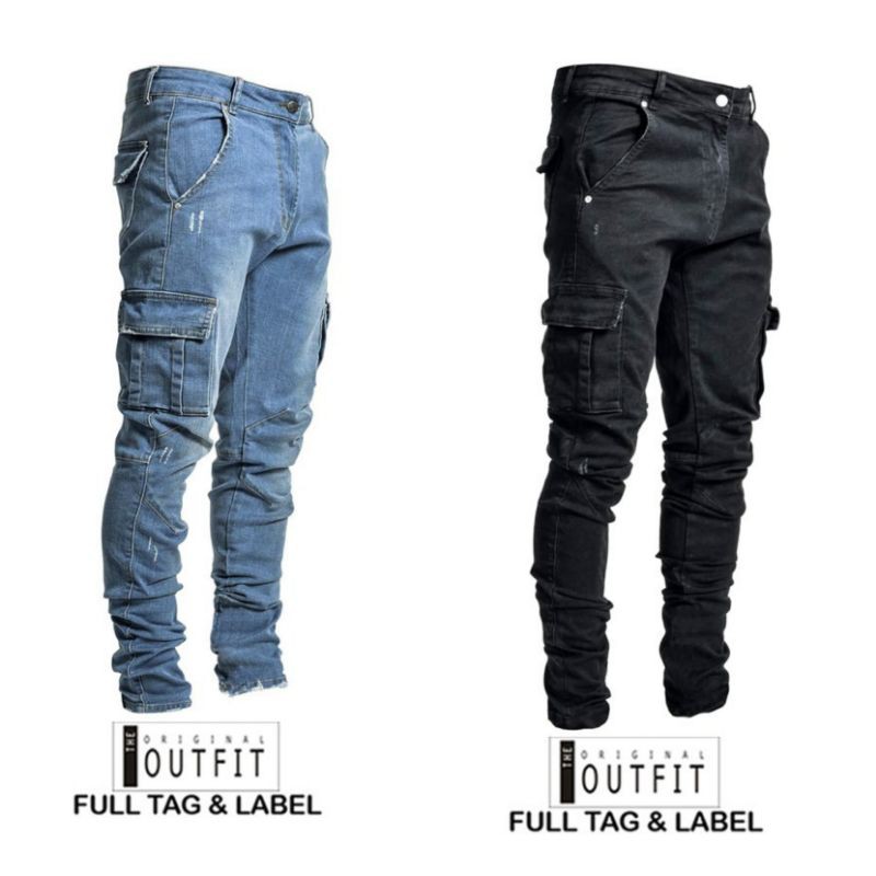 Celana Jeans Cargo / Celana Panjang / Celana Levis Cargo
