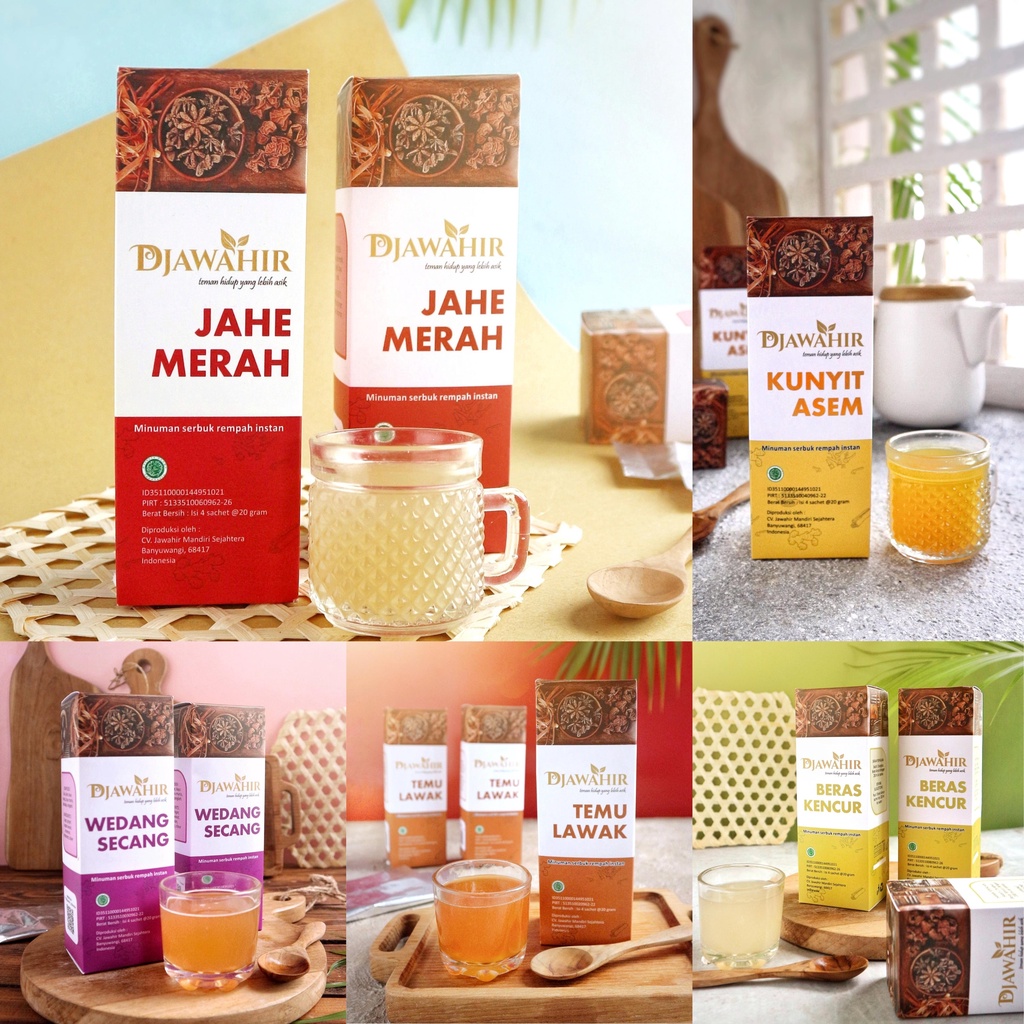 

Paket Minuman Rempah DJAWAHIR isi 5 produk box
