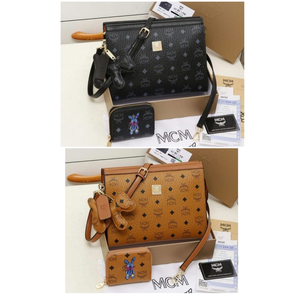 HANDBAG MMC SET #0625 WITH BOX/TAS SELEMPANG MMC WANITA IMPORT