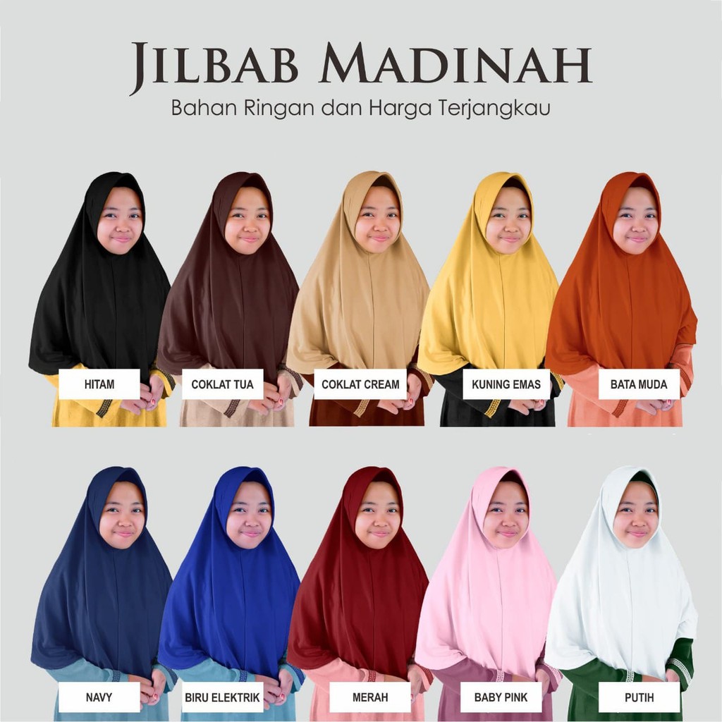 Kerudung instan pet antem syari hijab madinah
