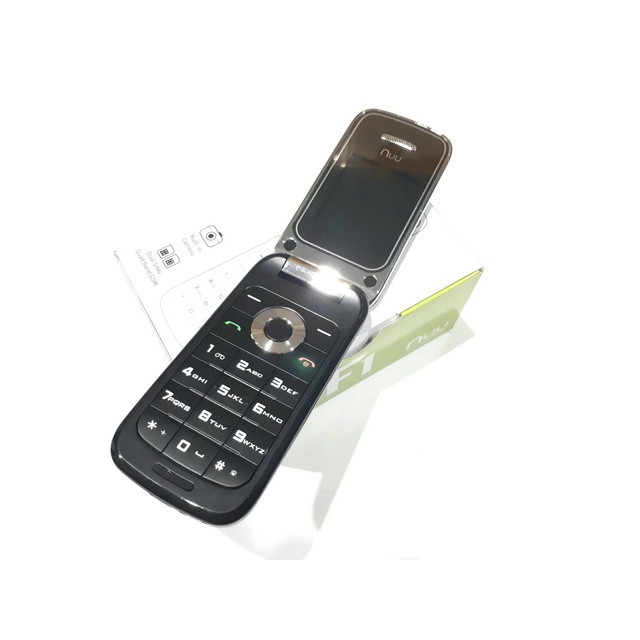 Handphone Lipat Nuu Mobile F1 New Dual SIM Slot MicroSD Flip Phone