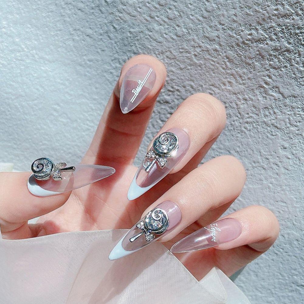 Mxbeauty Lollipop Nail Art Berlian Imitasi Zirkon Berlian Temperamen Jepang DIY Perhiasan Kuku