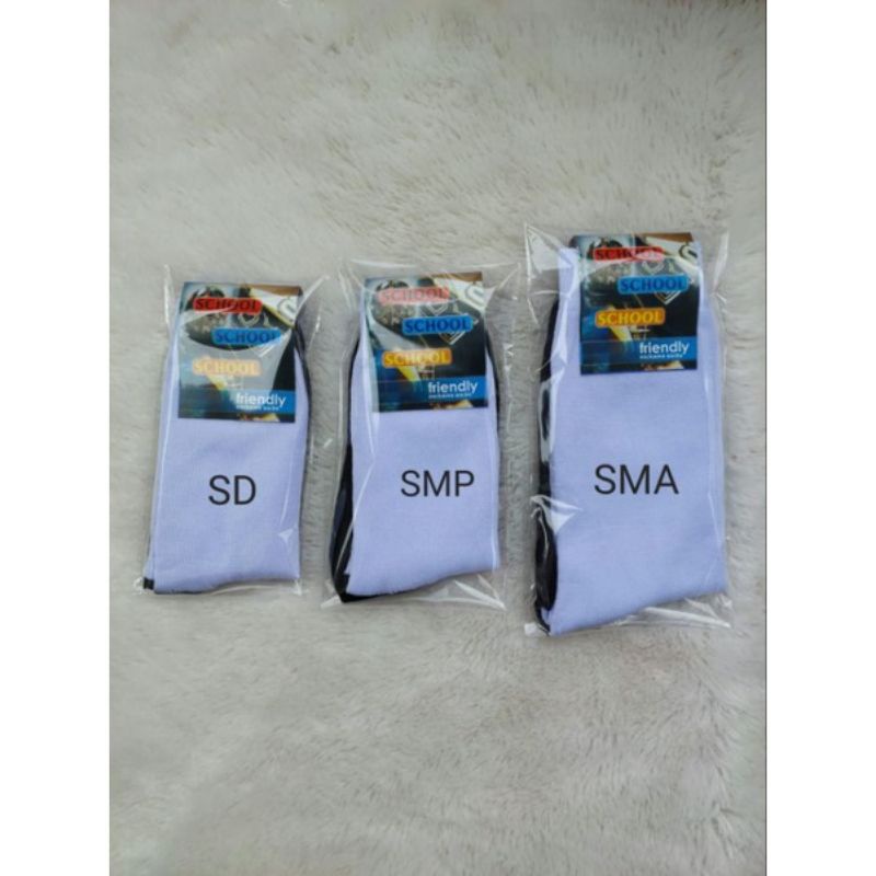 Kaos Kaki Sekolah Hitam Putih/Kaos Kaki Sd Kaos Kaki Smp Kaos Kaki Sma