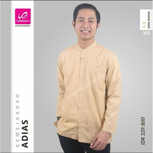 Kemko Tangan Panjang Adias Rabbani Coklat Size S