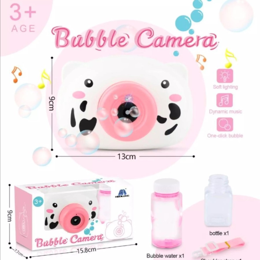 Mainan Anak Bubble Camera Bubble Gun Kamera Mainan Gelembung Anak