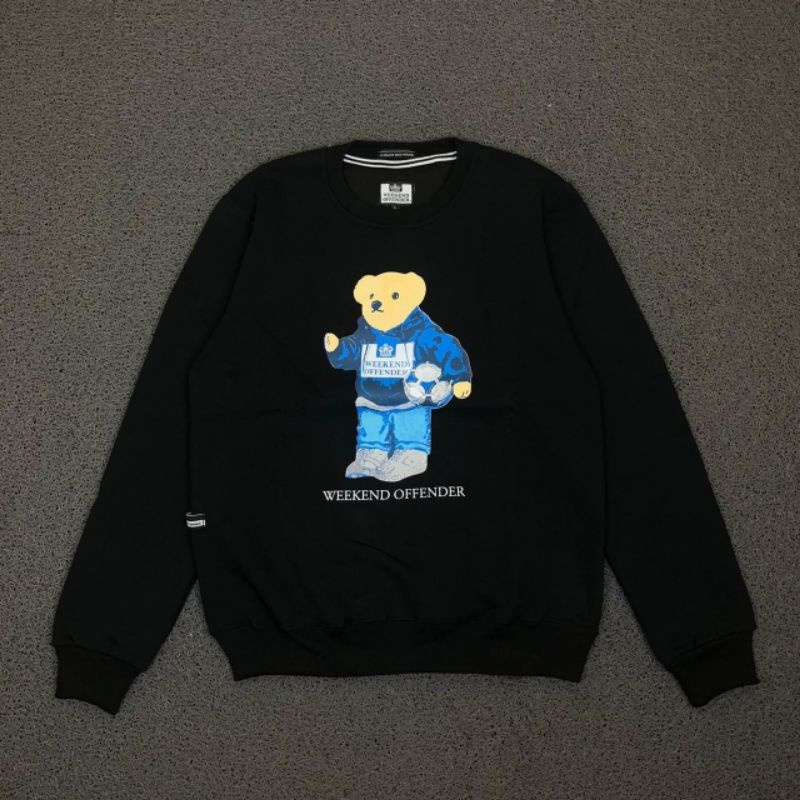 CREWNECK WEEKEND OFFENDER BEAR HIGH QUALITY CASUAL HYPE FASHION PRIA