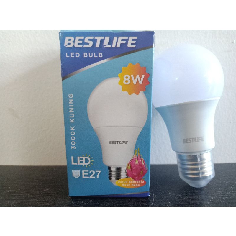 LAMPU BULB AMAN DIKIRIM BEST LIFE LED 8 WATT 3000K BESTLIFE BL-LED-BULB-8W-A60 BOHLAM