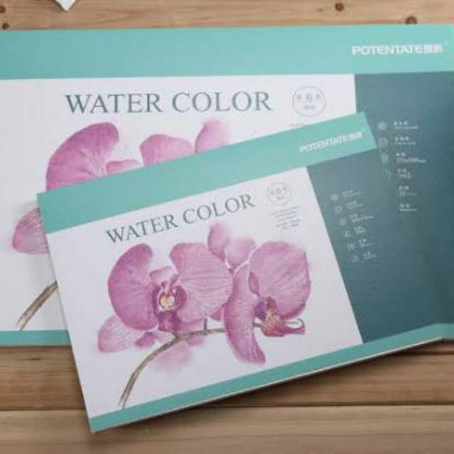 

Potentate water color pad hot press ( smooth surface) glued on 4 side