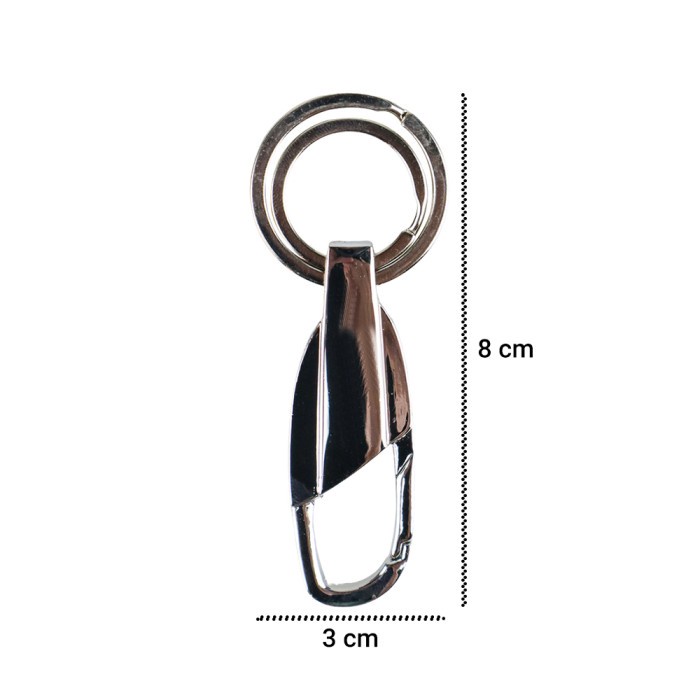 Gantungan Kunci Carabiner Keychain Stainless Steel