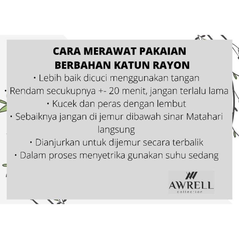 Awrellcollection - Mukena Dewasa Katun Rayon Airi Bordir Awrellseries